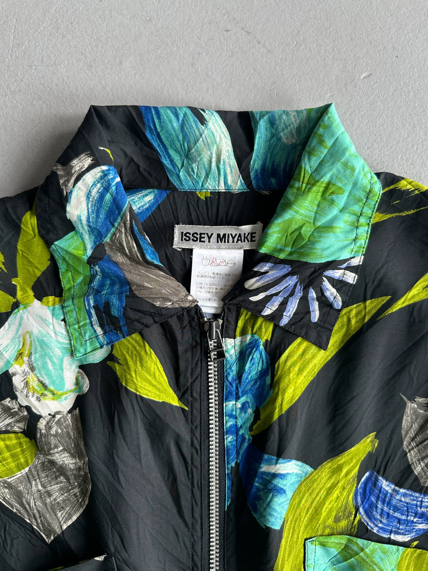 ISSEY MIYAKE - S/S 1996 FLORAL PRINT BOXY FIT LIGHT JACKET