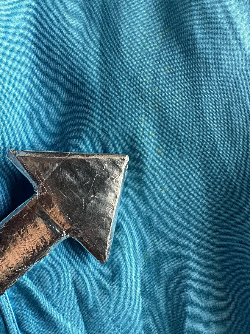 COMME DES GARÇONS - 1990s CONTRASTING SLEEVE PINSTRIPED SHIRT