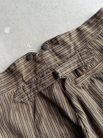 1980s STRAIGHT FIT PINSTRIPED TROUSERS