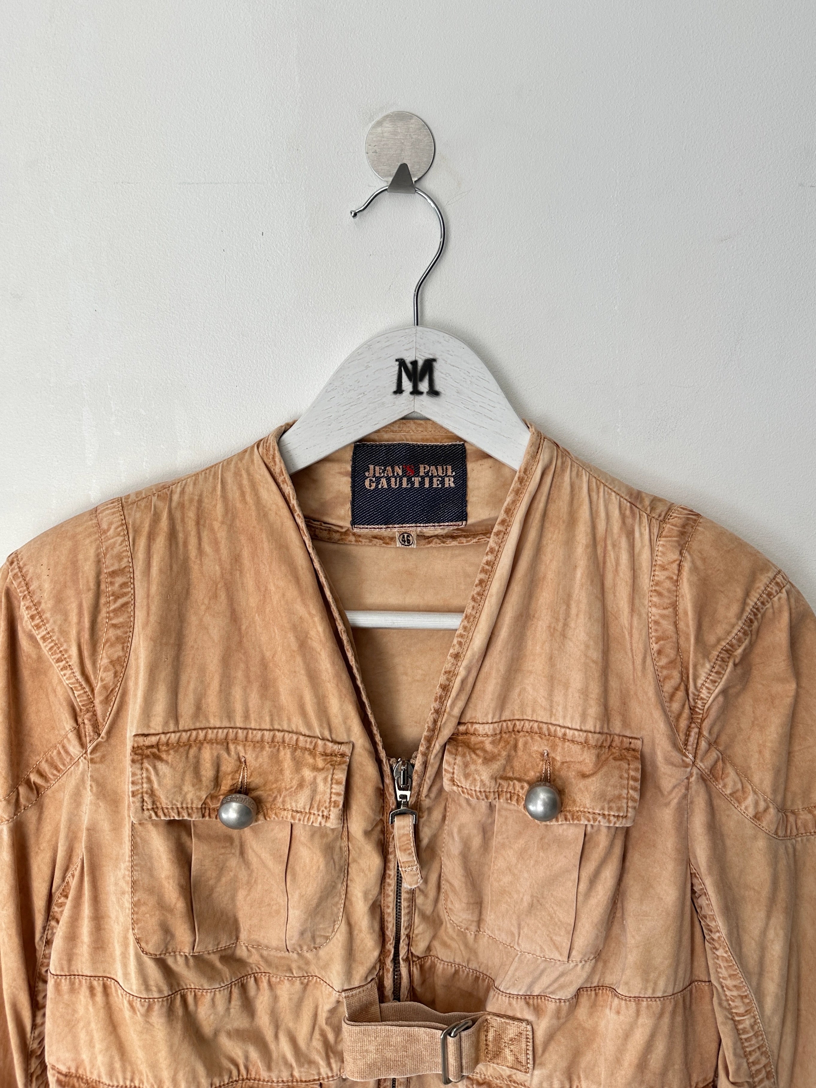 JEAN PAUL GAULTIER - early 2000s CROP FIT DYED JACKET