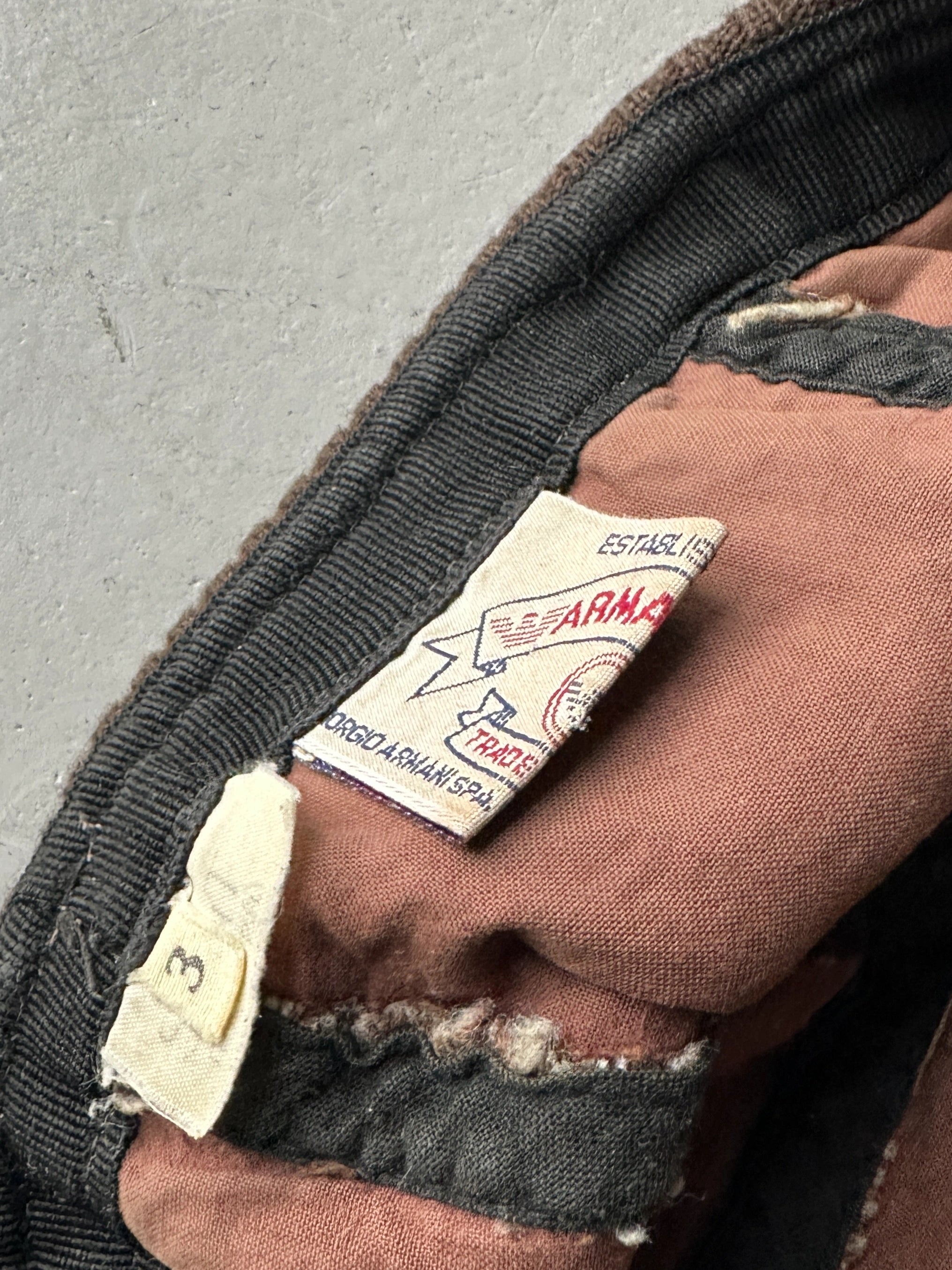 ARMANI JEANS - 1990s TWEED BEANIE HAT