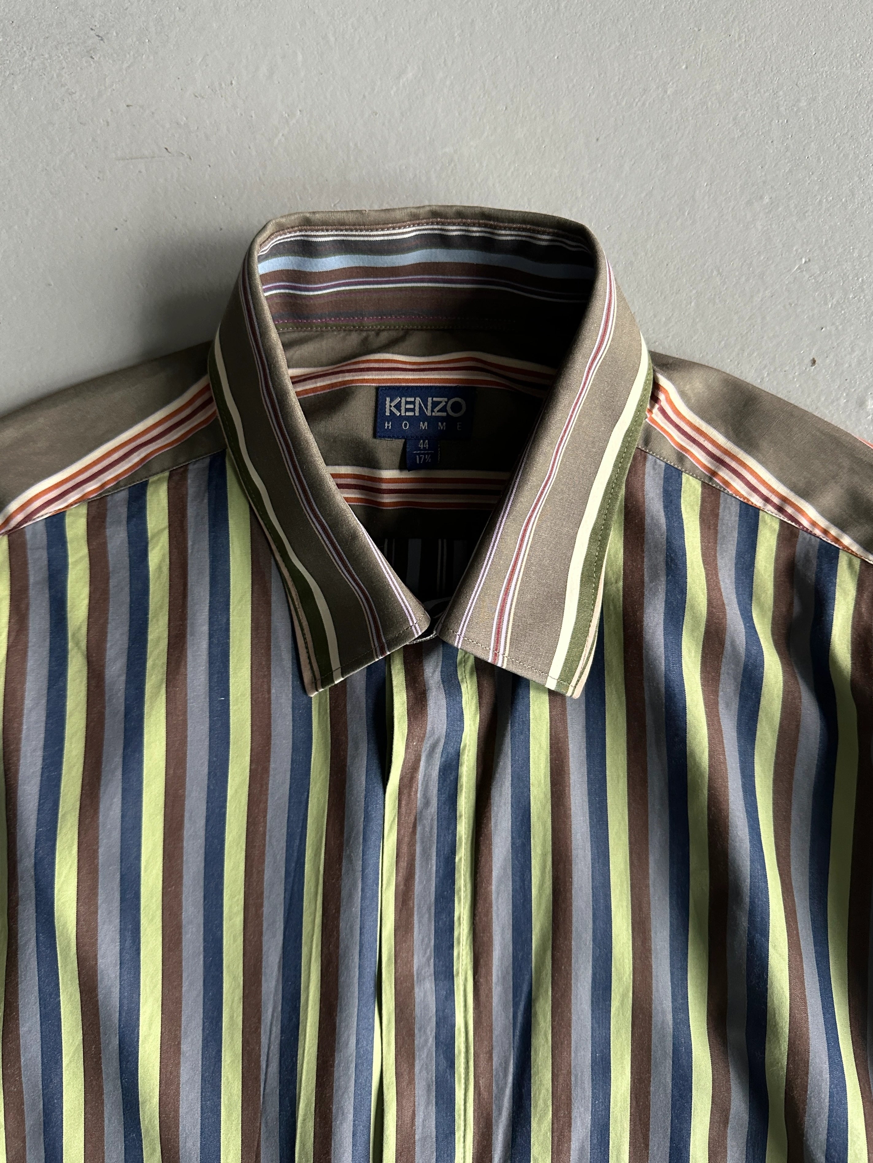 KENZO - 1990s MULTICOLOR STRIPED SHIRT