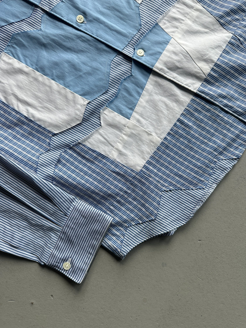 COMME DES GARÇONS SHIRT - S/S 2017 PATCHWORK LONG SLEEVE SHIRT