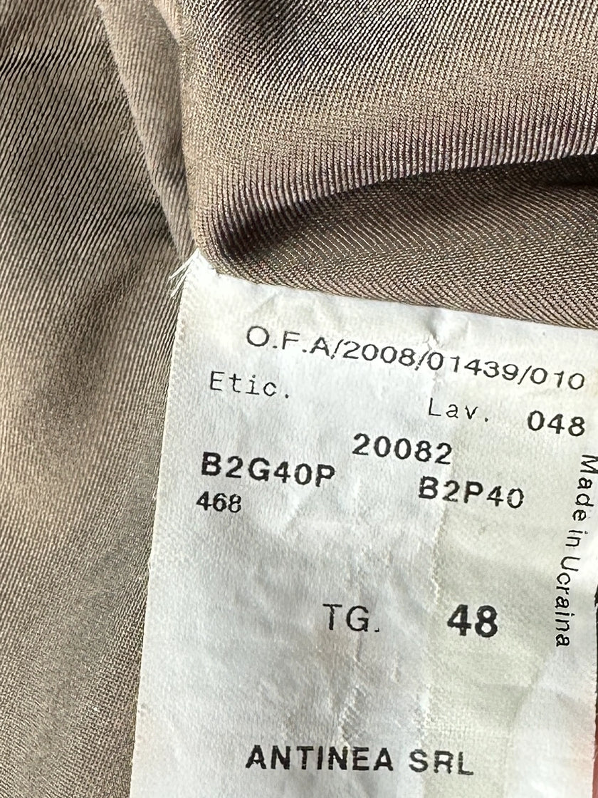 EMPORIO ARMANI - F/W 2008 TWO WAY ZIP LEATHER JACKET