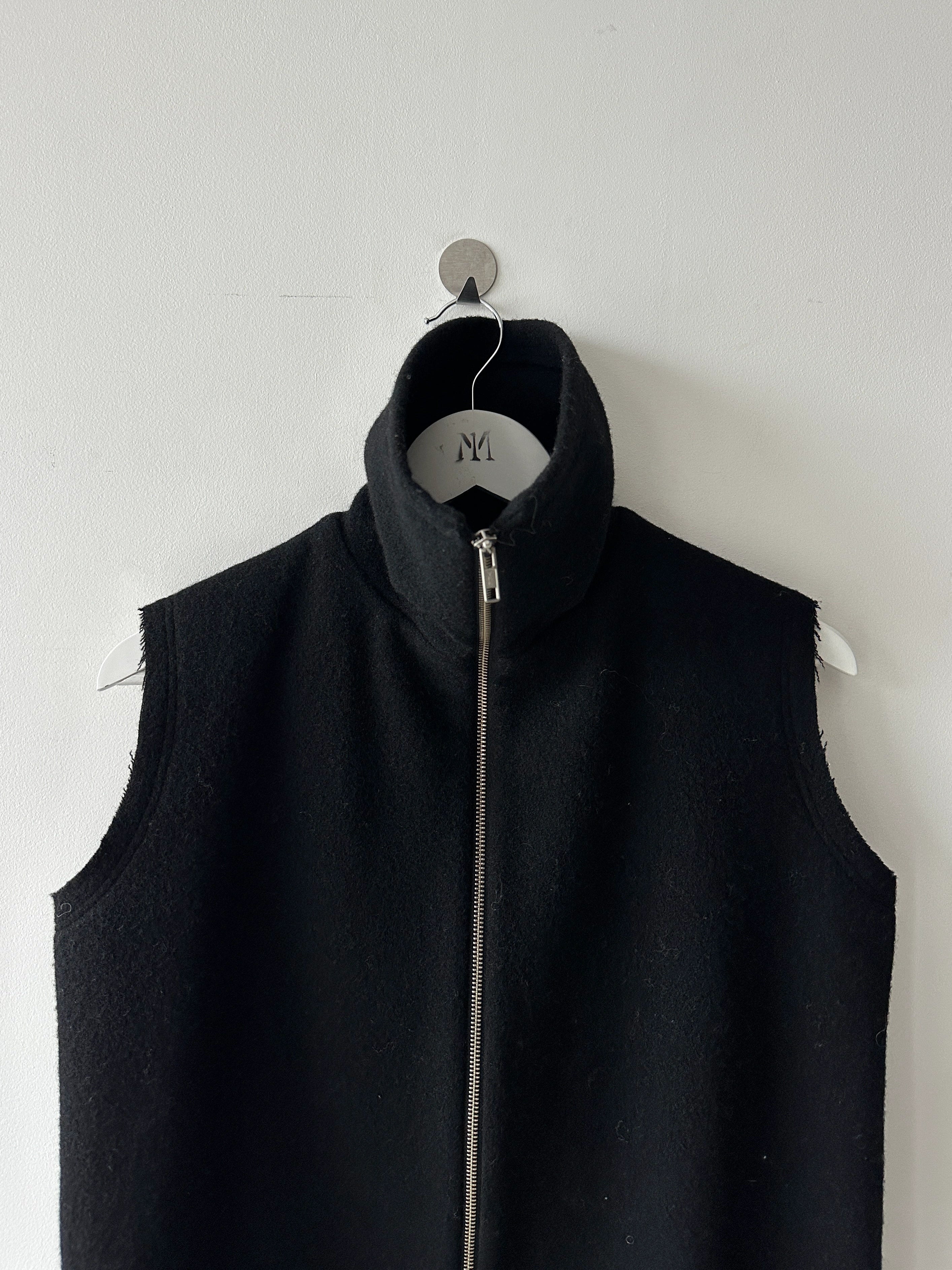 YOHJI YAMAMOTO - F/W 2004 FUNNEL NECK ZIPPED VEST JACKET
