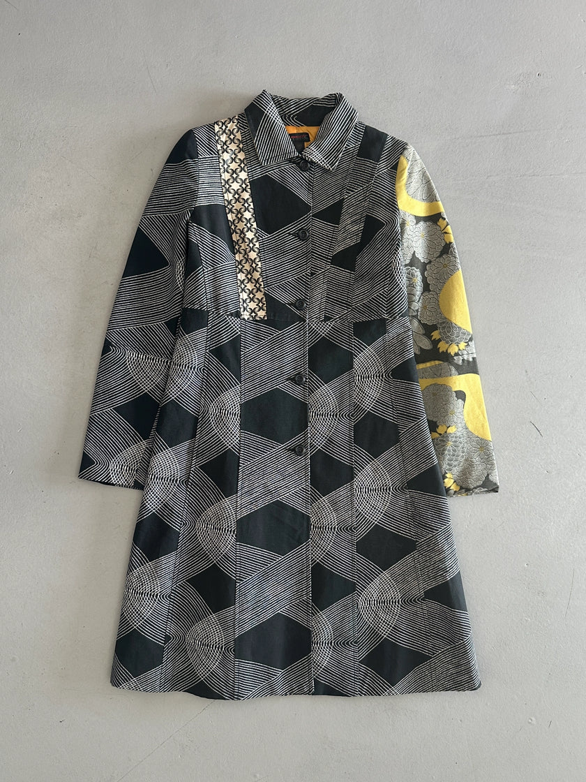 CUSTO BARCELONA - F/W 2002 PANELED LONG JACKET