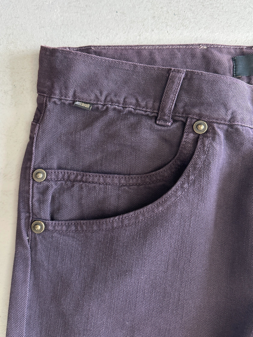 JUST CAVALLI - 2000s BACK BUCKLE JEANS TROUSERS