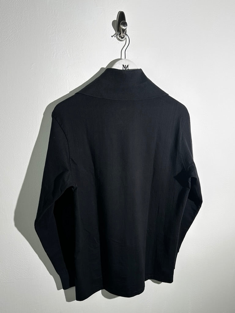 YOHJI YAMAMOTO Y's - 1980s OVERSIZED SQUARE COLLAR LONG SLEEVE TOP