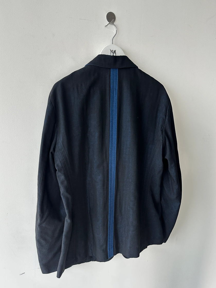 ISSEY MIYAKE - S/S 2014 BLAZER WITH CONTRASTING PANEL AT SIDE AND BACK