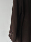PIERRE CARDIN - 1990s LONG FITTED COAT WITH SINGLE BUTTON CLOSURE