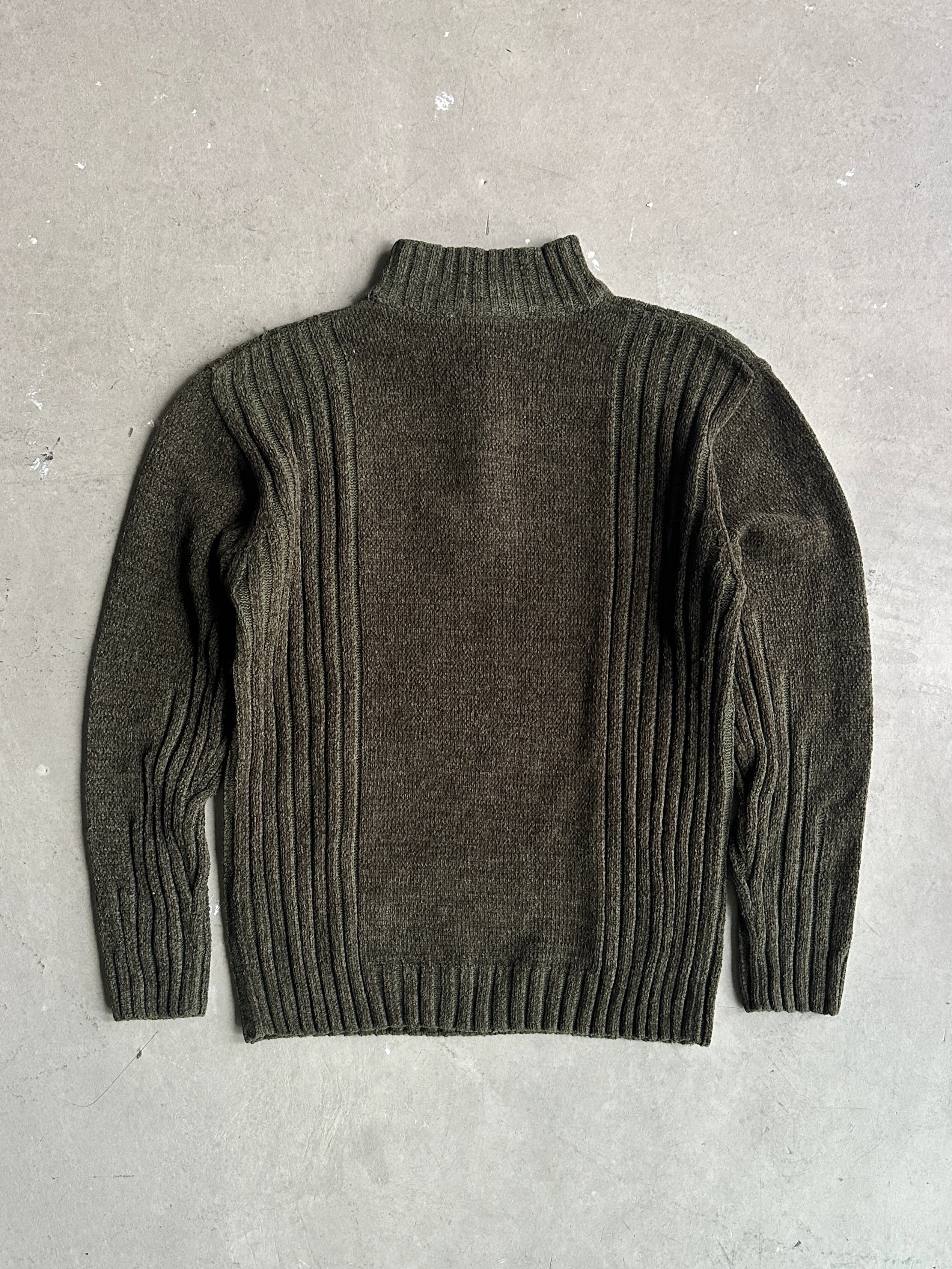 1990s CHENILLE MOCK NECK KNIT JUMPER