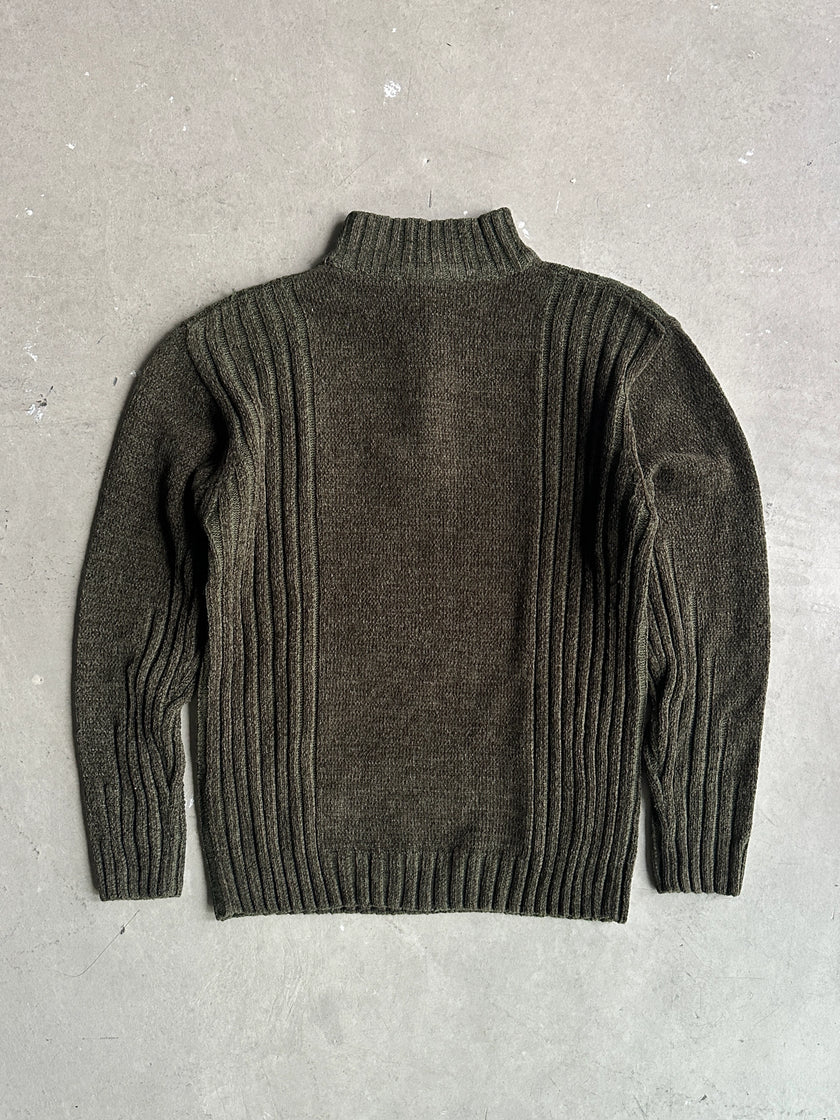 1990s CHENILLE MOCK NECK KNIT JUMPER