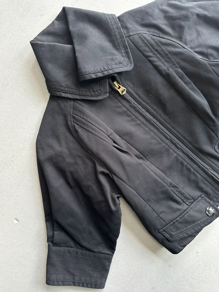 ARMANI EXCHANGE - 2000s CROP FIT JACKET WITH WIDE COLLAR