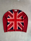 FAKE LONDON - 1990s UNION JACK CASHMERE CREW NECK JUMPER