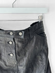 GALLIANO BY JOHN GALLIANO - F/W 2008 MINI LEATHER SKIRT WITH LOGO STUDS