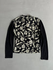 YOHJI YAMAMOTO Y's - S/S 2002 FLORAL BACK LINEN CARDIGAN