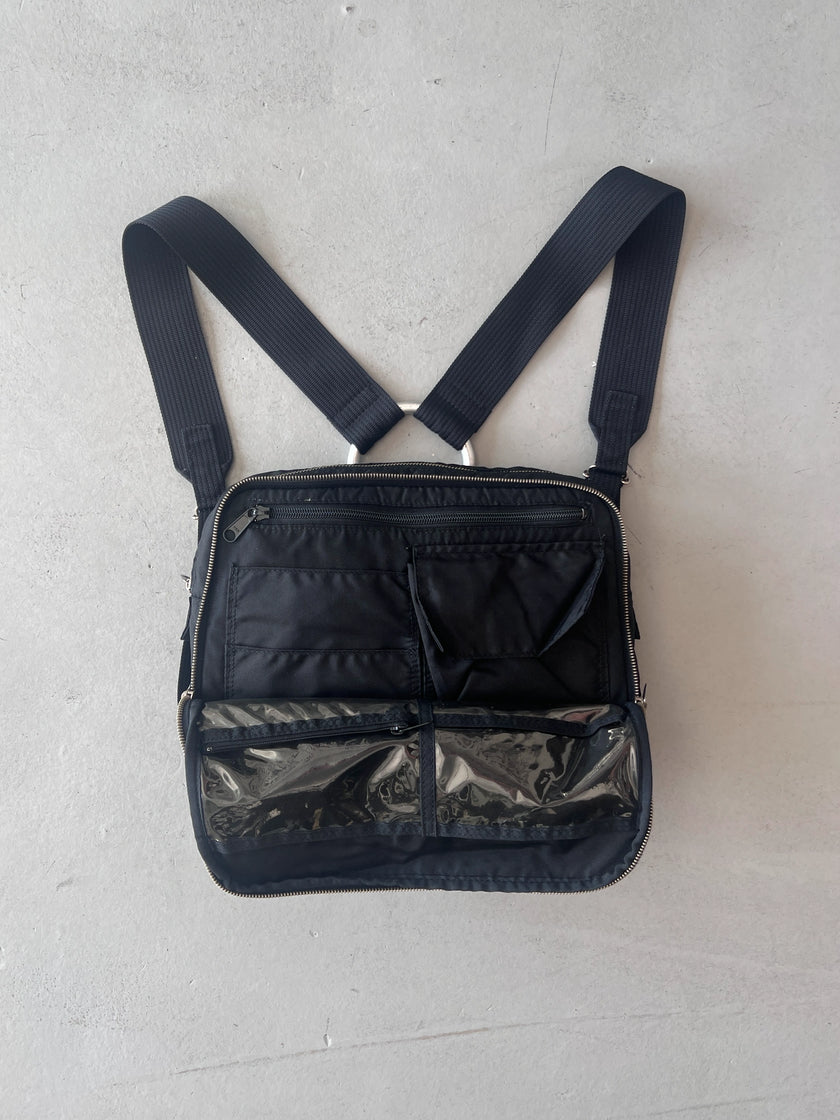 JEAN PAUL GAULTIER JUNIOR - 1990s RECTANGULAR NYLON BACKPACK