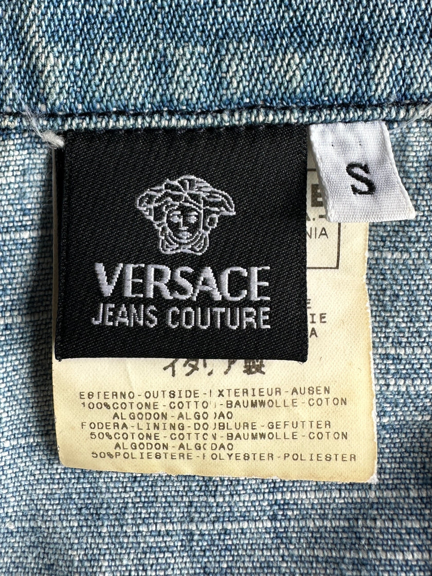 VERSACE JEANS COUTURE - 2000s CROP FIT DENIM JACKET