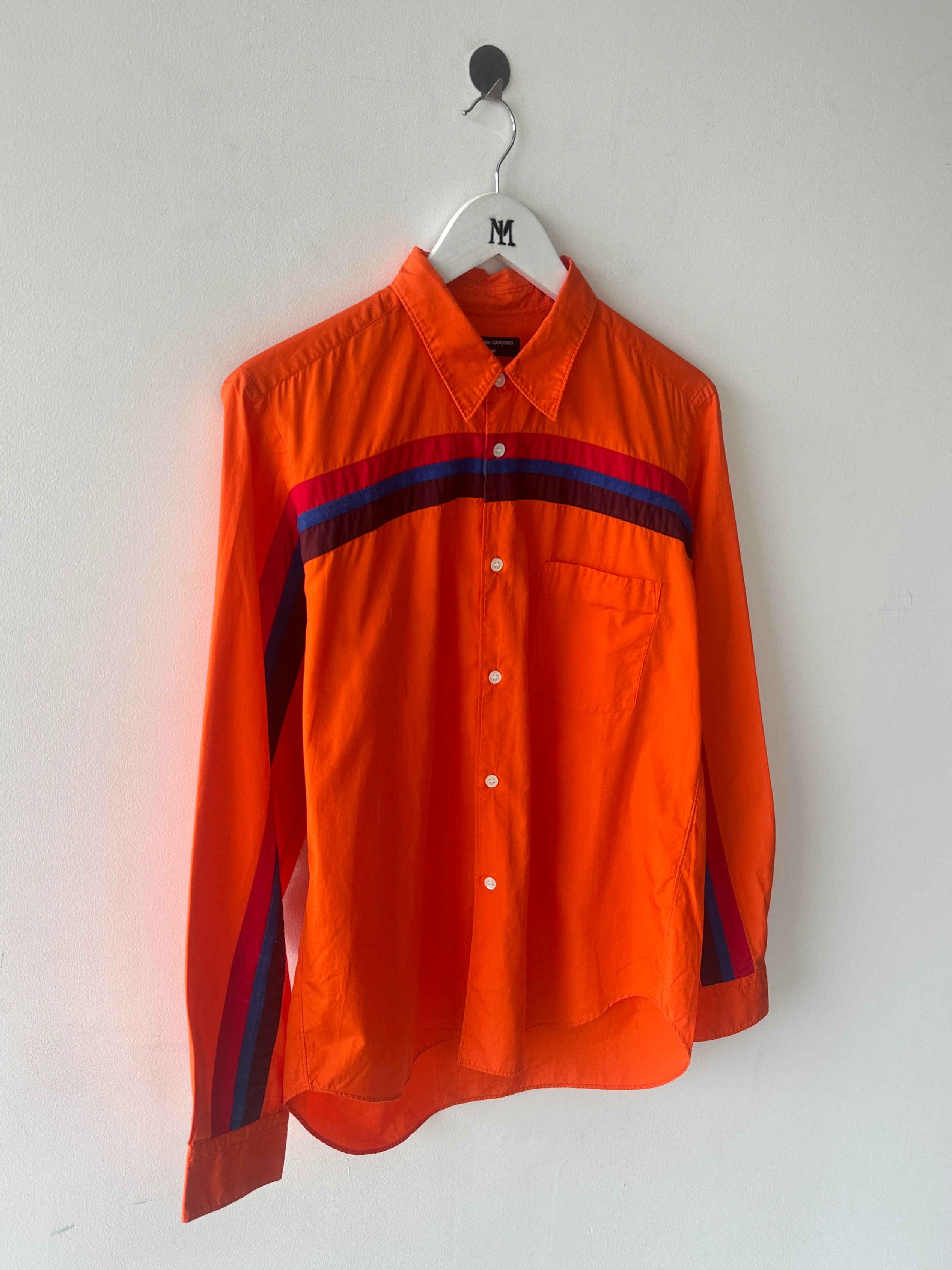 COMME DES GARÇONS - F/W 2005 LONG SLEEVE SHIRT WITH STRIPED PANEL