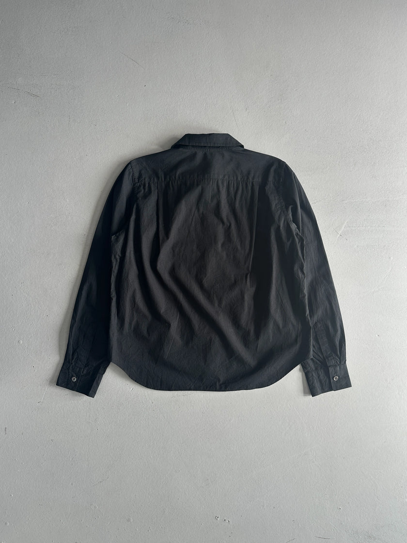 COMME DES GARÇONS TRICOT - 2000s RUFFLE DETAILS AT FRONT SHIRT