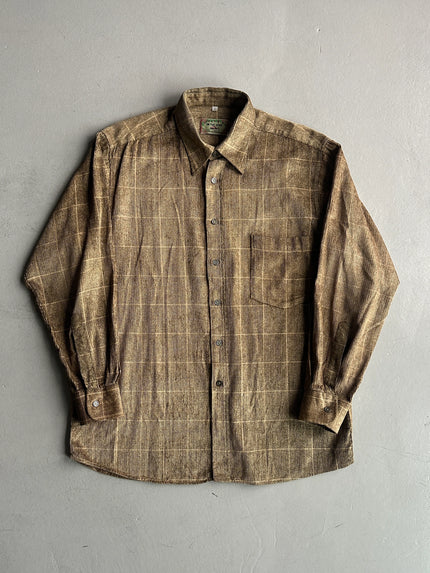 1990s RELAXED FIT CHENILLE LONG SLEEVE SHIRT