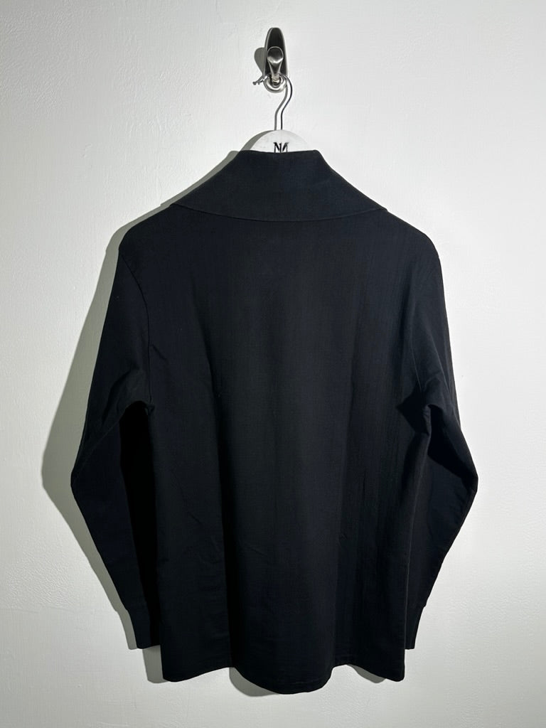 YOHJI YAMAMOTO Y's - 1980s OVERSIZED SQUARE COLLAR LONG SLEEVE TOP
