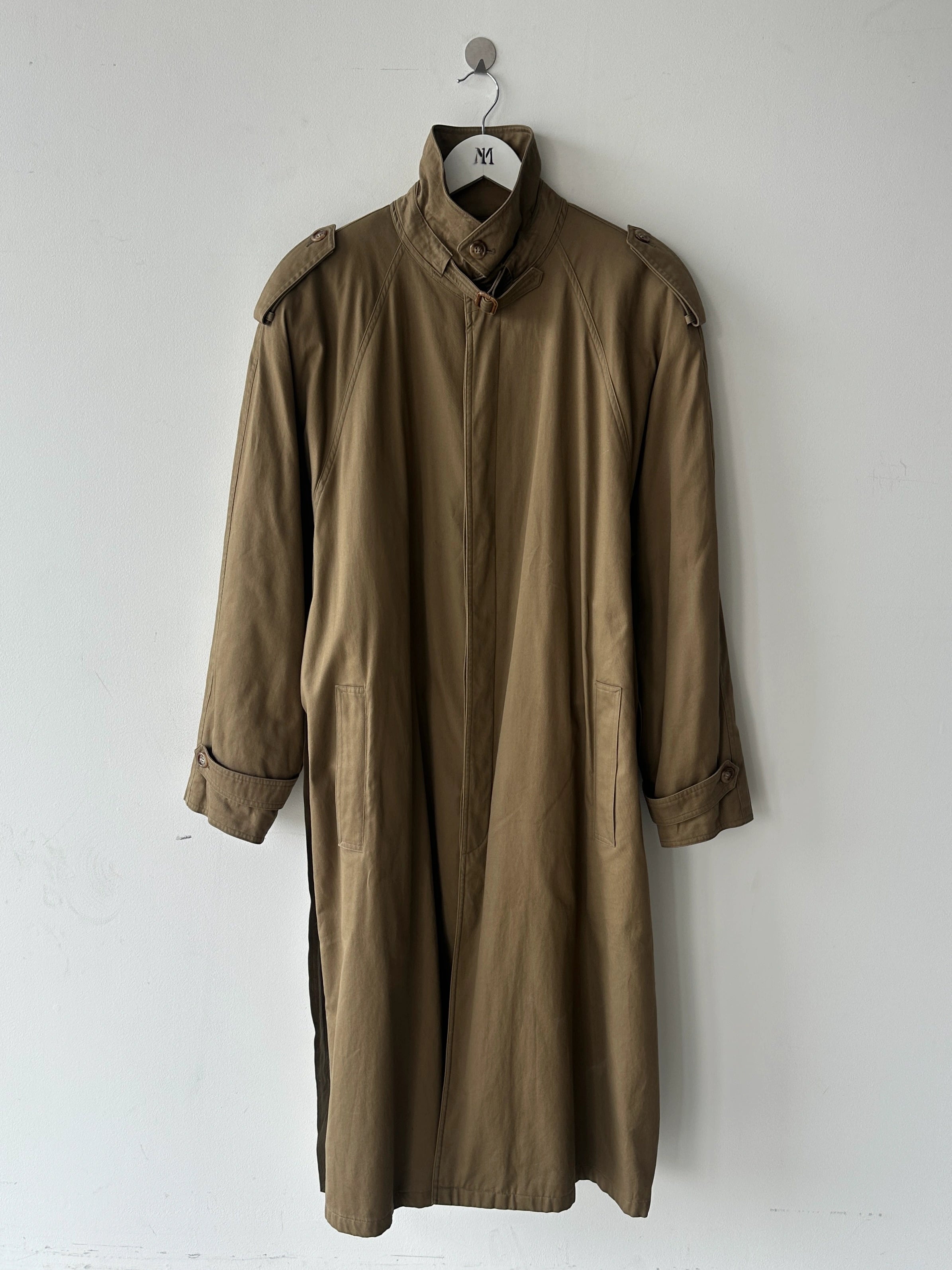 ITALIAN LABEL 1990s BELTED TRENCH COAT