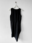 COP COPINE - 2000s ASYMMETRIC SATIN DRESS WITH CHAIN NECKLINE