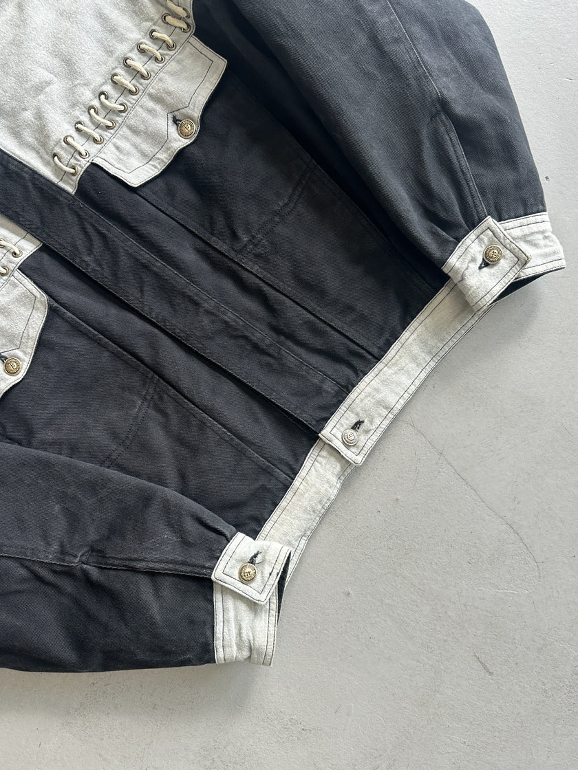 VERSACE - 1980s DENIM BOMBER JACKET