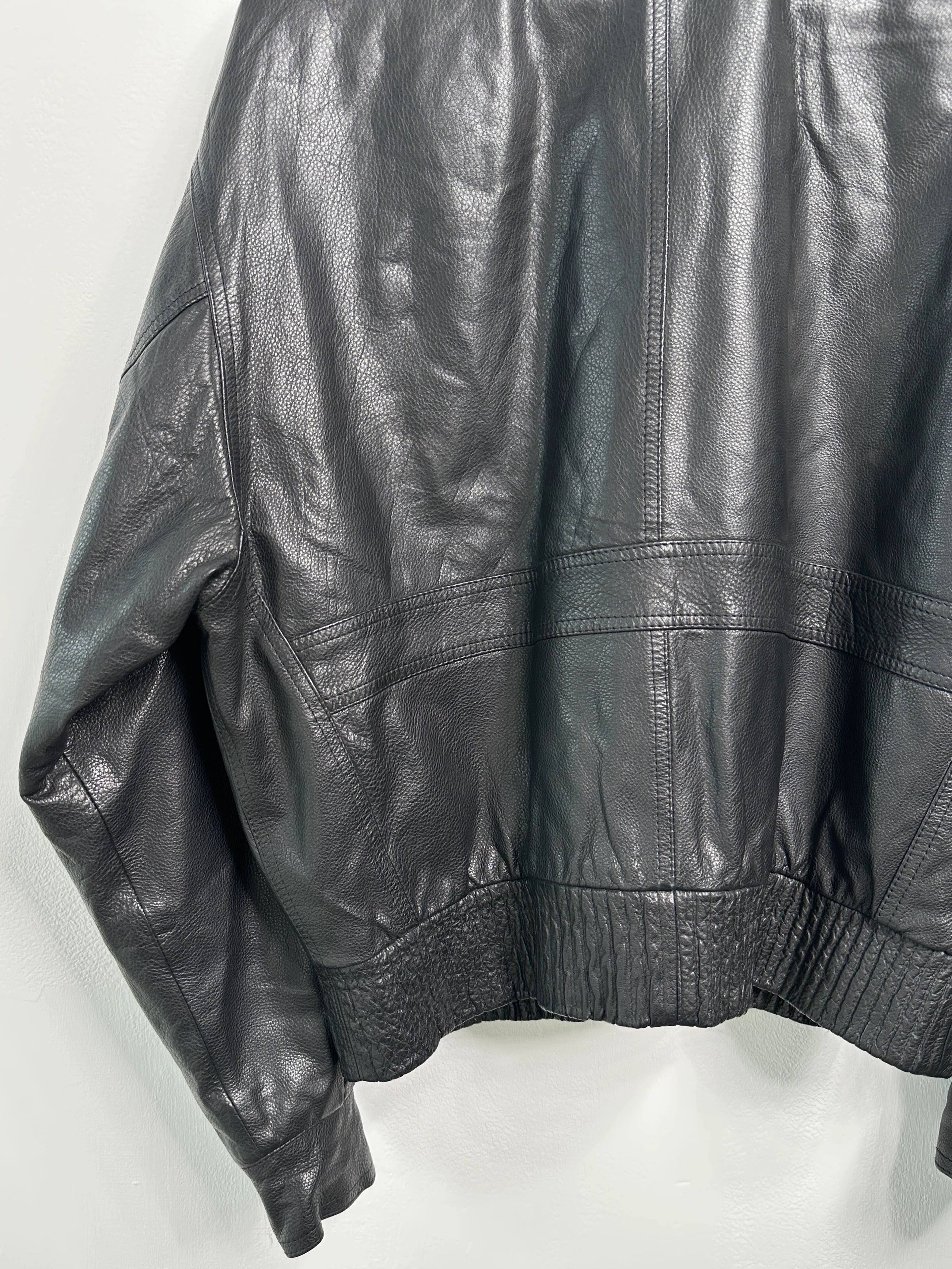 ISTANTE by GIANNI VERSACE - early 1990s LEATHER BOMBER JACKET