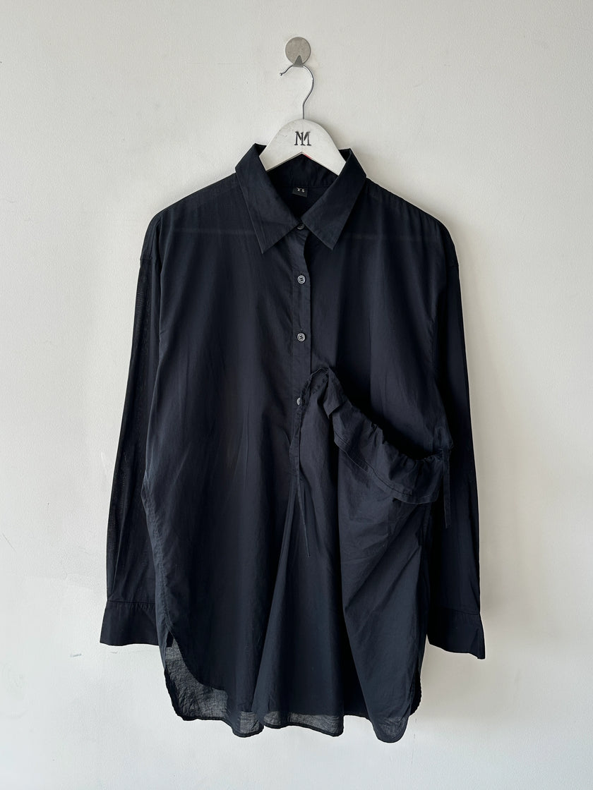 YOHJI YAMAMOTO Y's - S/S 2019 ASYMMETRIC FRONT LONG SHIRT