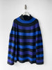 YOHJI YAMAMOTO - early 2000s STRIPED OVERSIZED KNIT JUMPER