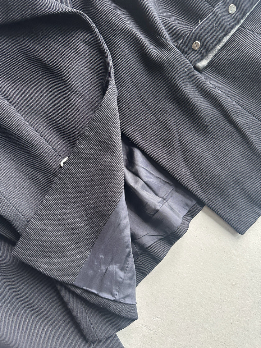 EMPORIO ARMANI - 1990s TEXTURED BLAZER WITH CINCHED WAIST