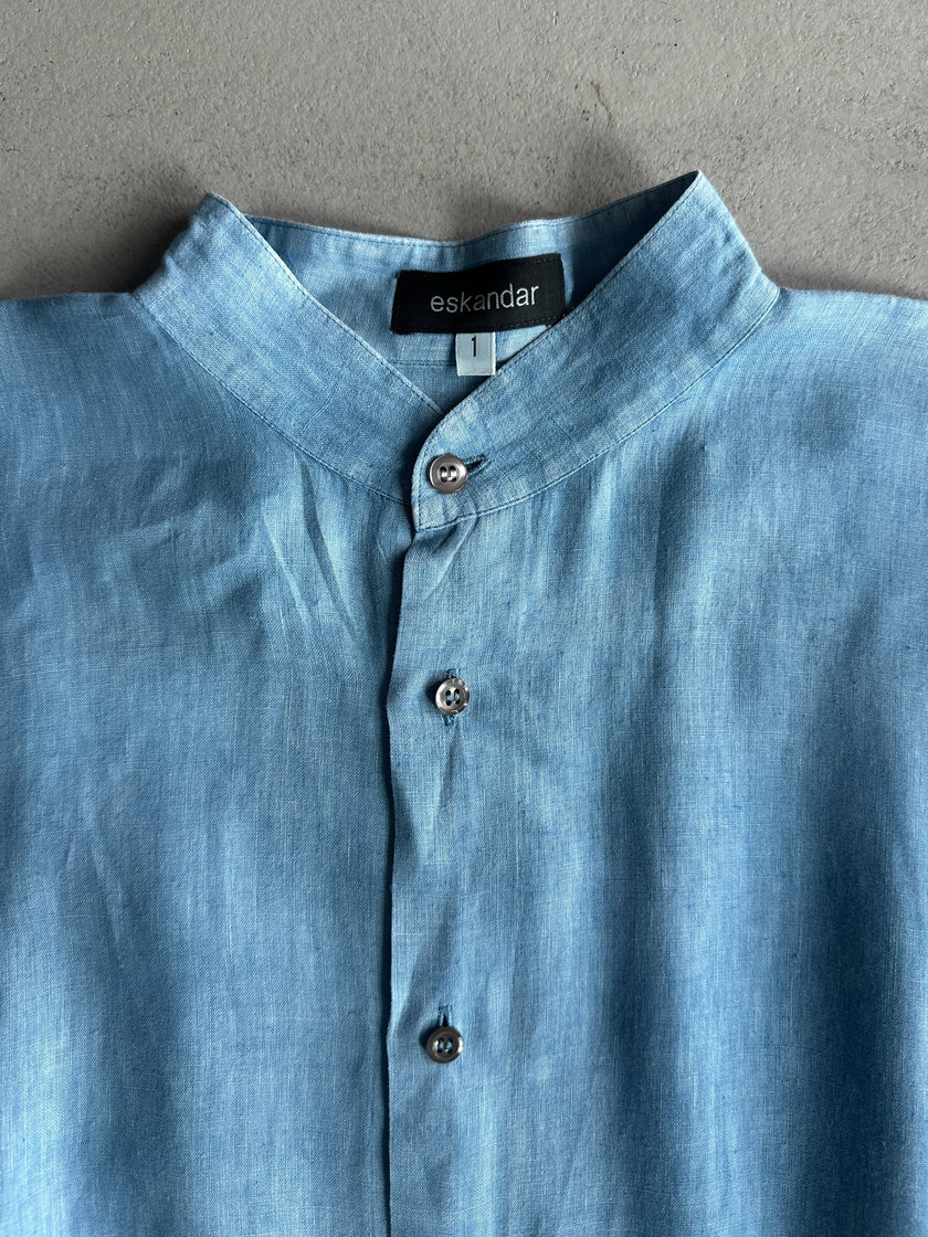 ESKANDAR - 1990s LONG SLEEVE OVERSIZED LINEN SHIRT