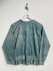 YOHJI YAMAMOTO Y'S - 1990s DYED BOMBER JACKET WITH SILK HEM AND BACK DETAIL