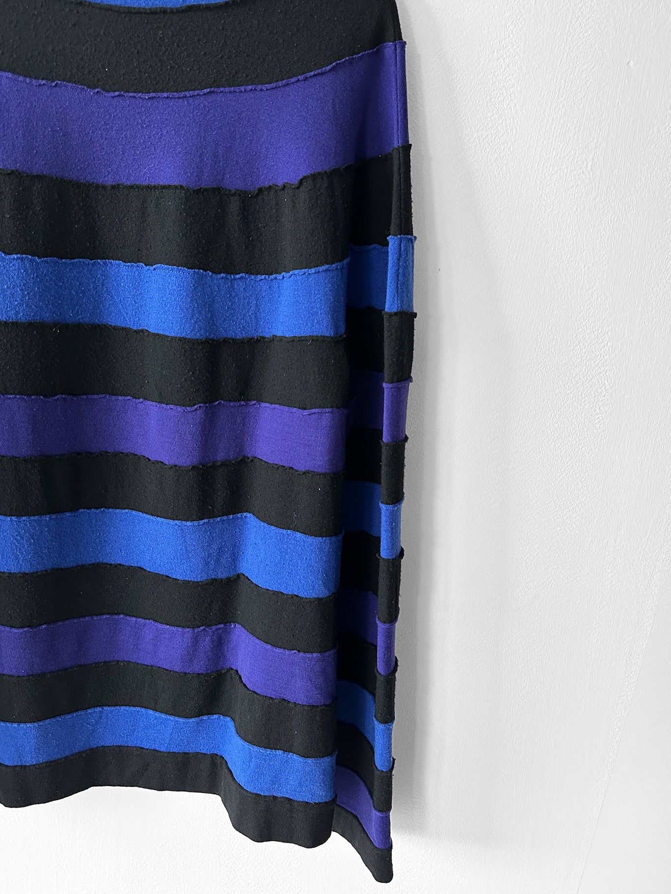 YOHJI YAMAMOTO - early 2000s STRIPED OVERSIZED KNIT JUMPER