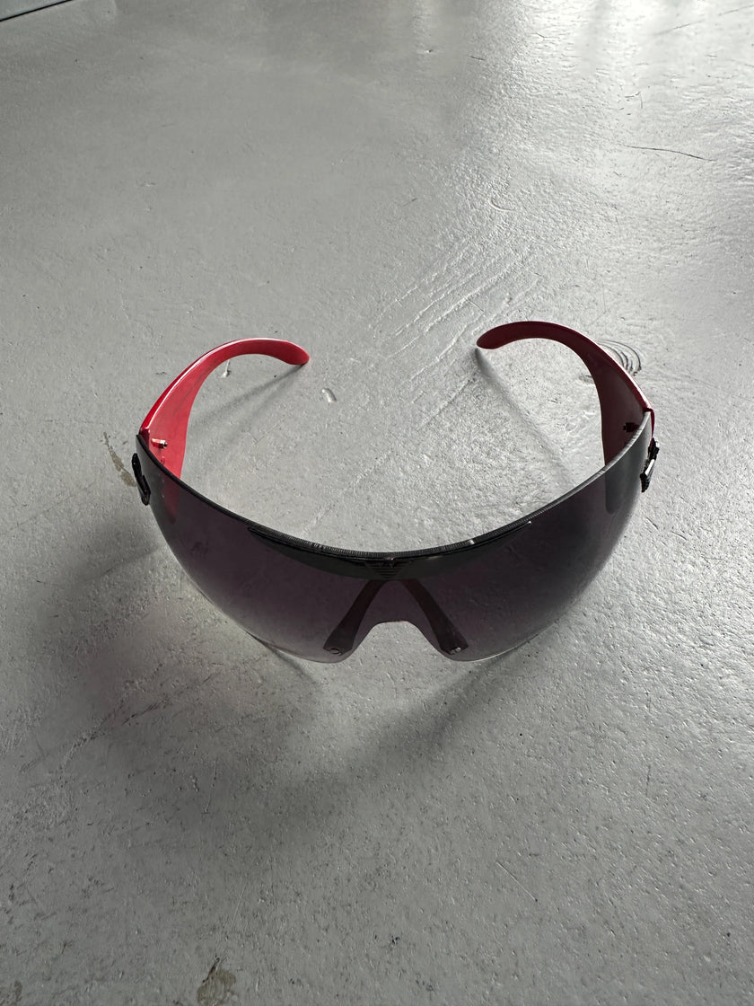 EMPORIO ARMANI  - 1990s OVERSIZED SHIELD SUNGLASSES