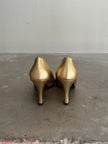 PRADA - 1980s GOLD PUMPS HEELS