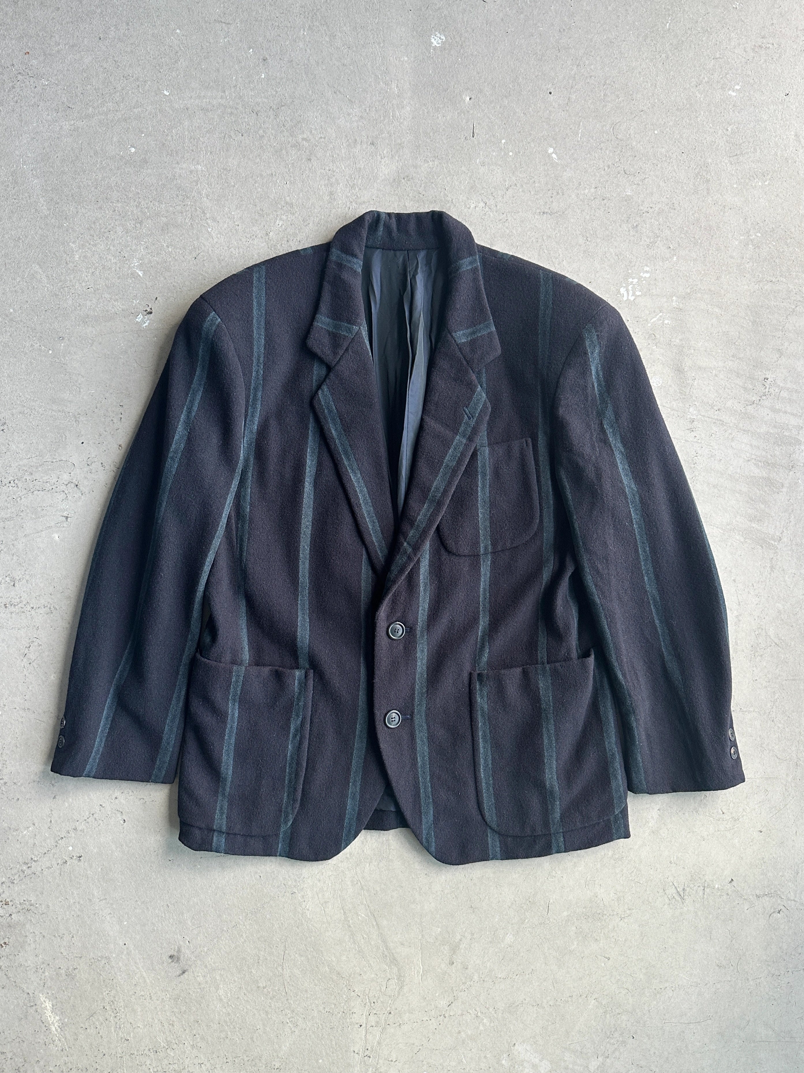 ISSEY MIYAKE - 1990s OVERSIZED BLAZER WITH CONTRASTING STRIPES