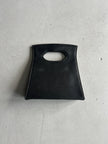 1990s CUT OUT HANDLE LEATHER BAG