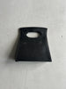 1990s CUT OUT HANDLE LEATHER BAG