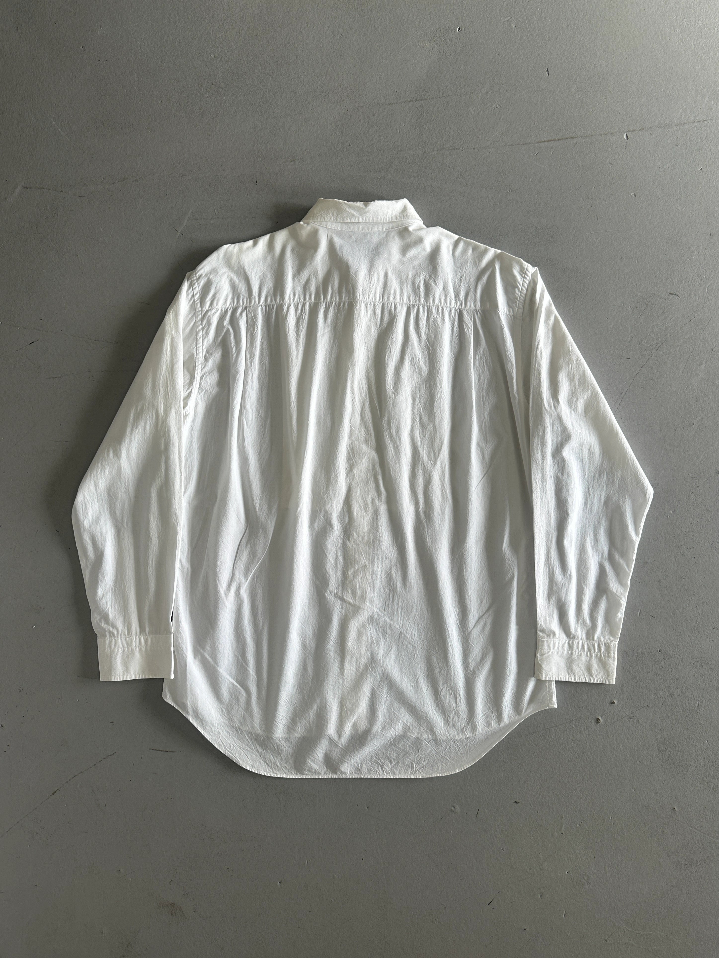 ISSEY MIYAKE - S/S 2005 KNOT FRONT PANEL LONG SLEEVE SHIRT