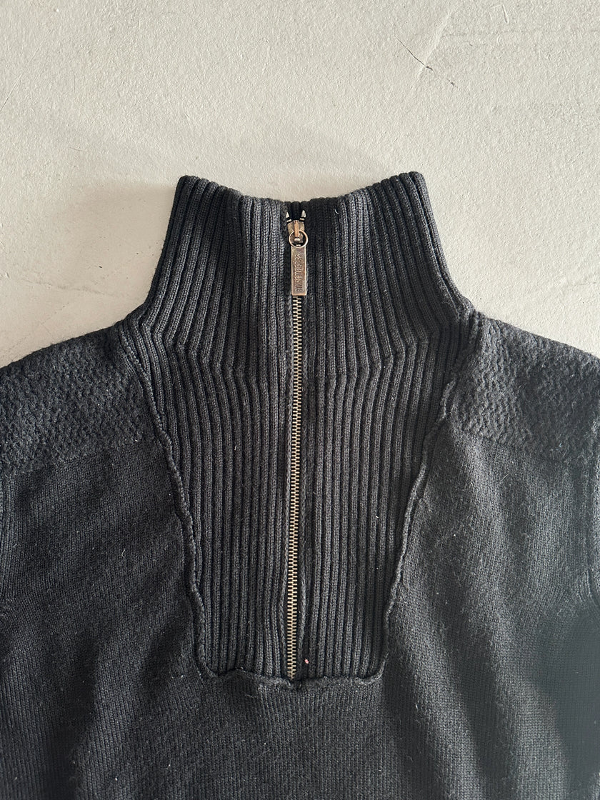 BIKKEMBERGS - 2000s FUNNEL NECK HALF SLEEVE JUMPER