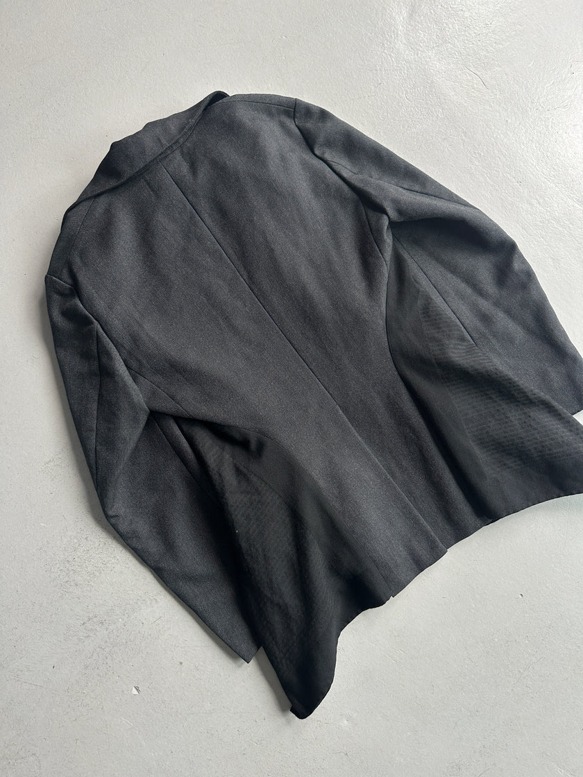 COMME DES GARÇONS - A/W 2003 ASYMMETRIC PANELED BLAZER WITH ZIP DETAIL