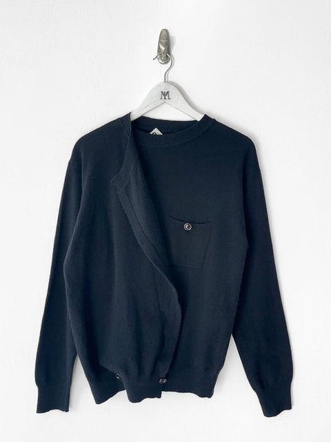 GIANFRANCO FERRÉ - 1980s KNIT JUMPER WITH ASYMMETRIC LAYERED PANEL AT FRONT