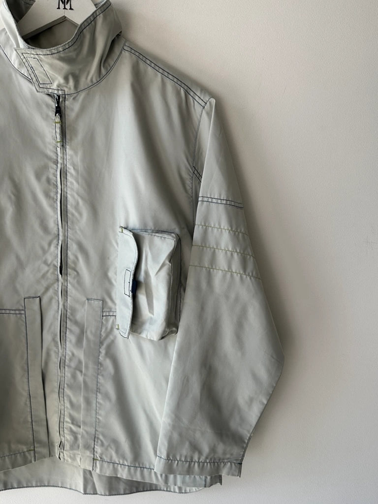 DIESEL - 1990s TECHNICAL NYLON JACKET WITH CONTRAST STITCHING DETAILS