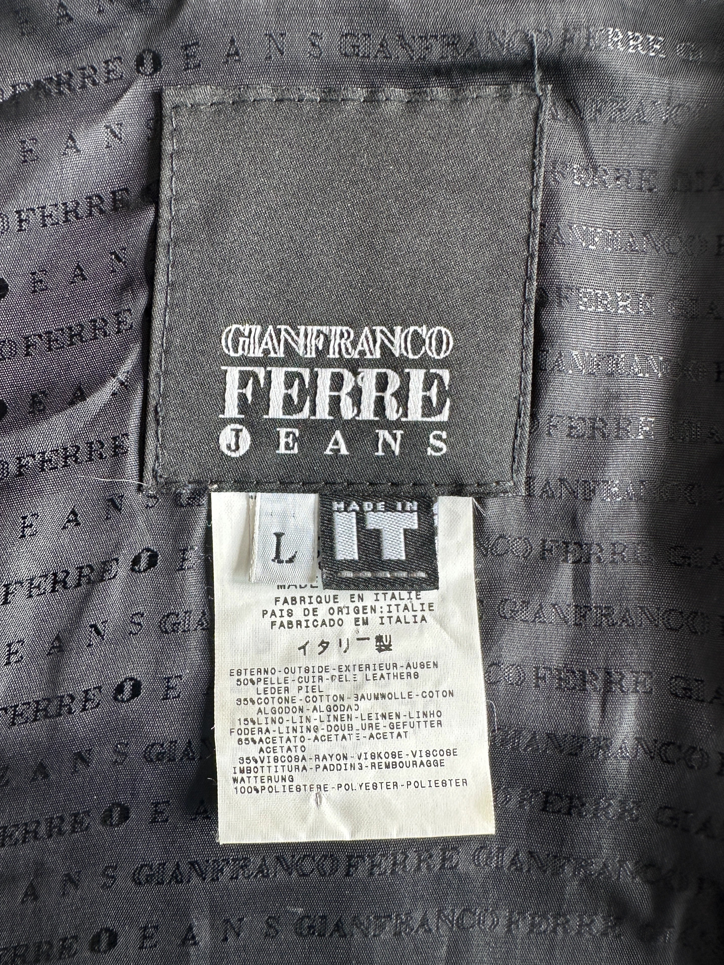 GIANFRANCO FERRÉ - 1990s BIKER LEATHER JACKET