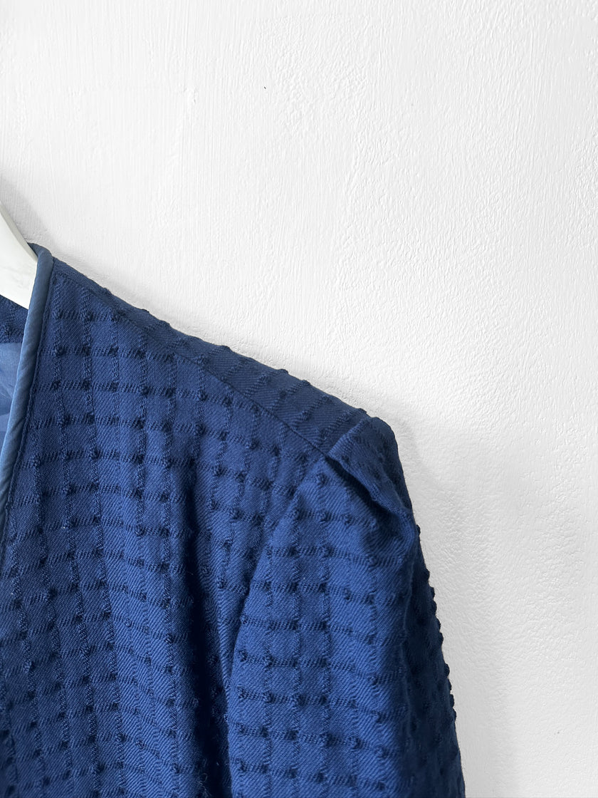 ISSEY MIYAKE - early 1970s TEXTURED SINGLE BUTTON BLAZER