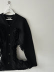 COMME DES GARÇONS - F/W 2023 DECONSTRUCTED CARDIGAN WITH FRINGE