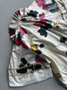 KENZO - 1990s FLORAL PRINT RUFFLED COLLAR SHORT SLEEVE TOP
